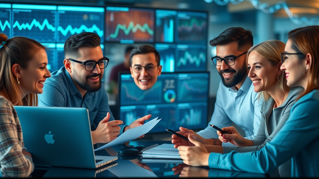 diverse affiliate marketers discussing partnerships for affiliate marketing beginners
