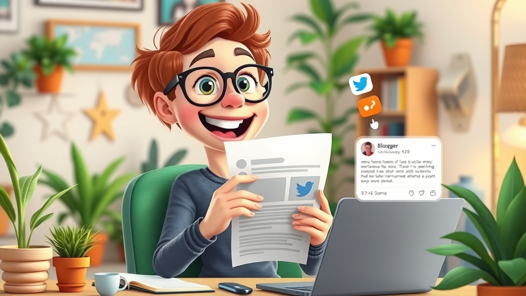 affiliate marketer sharing blog posts on social media for free traffic