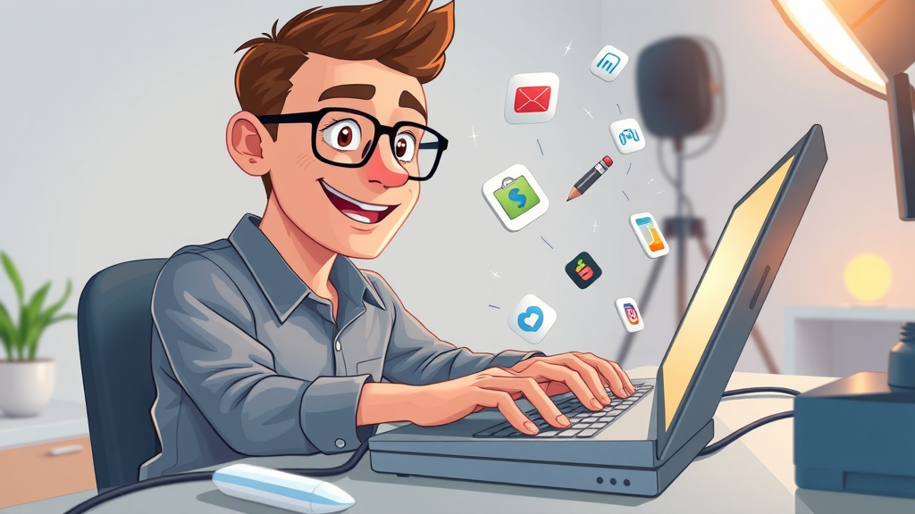 content creator writing a detailed affiliate product review - blog post strategies