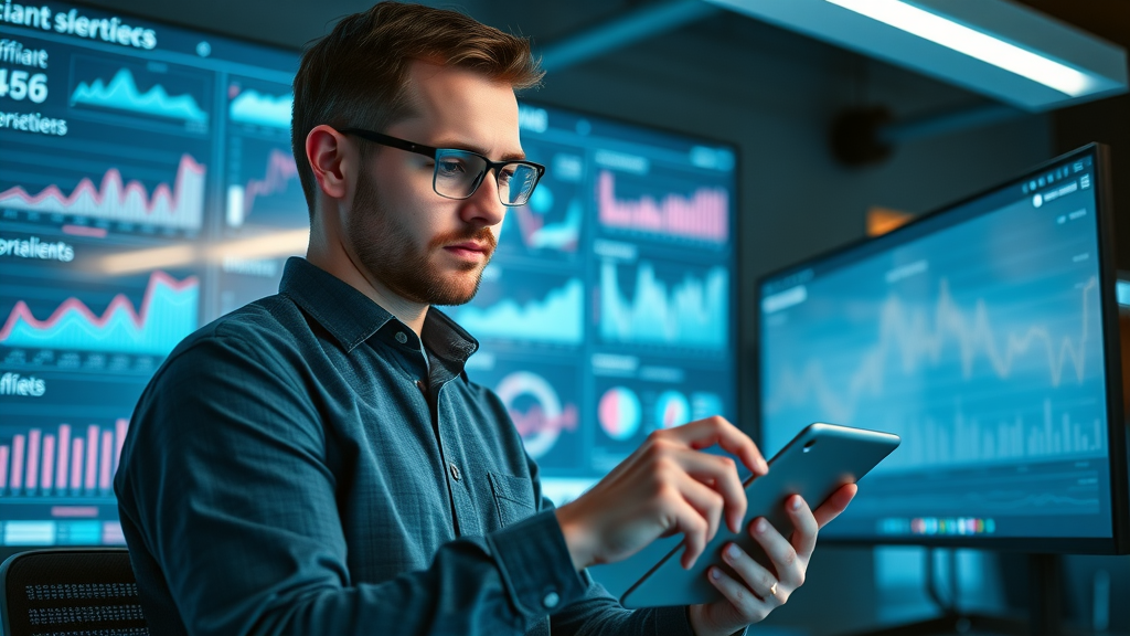 data analyst optimizing affiliate campaigns for scaling success