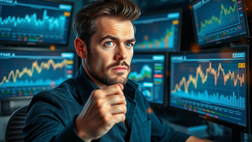 Dedicated affiliate marketer scaling up affiliate marketing affiliate campaigns, multiple screens, digital charts and graphs