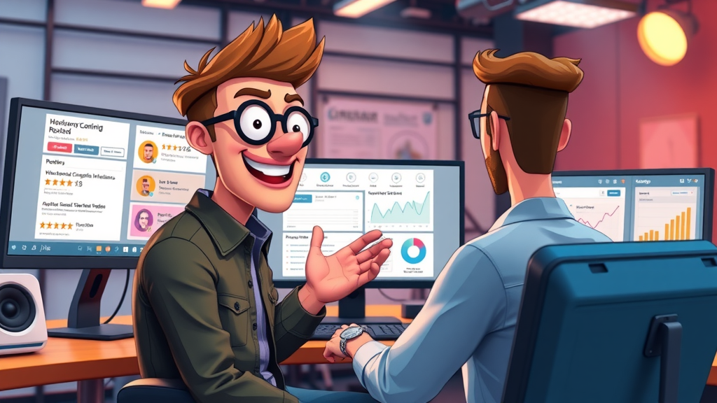 creative content creator writing product reviews on monitors, affiliate marketing strategies