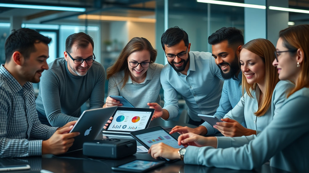 Marketers using affiliate marketing tools and resources for program planning and analytics
