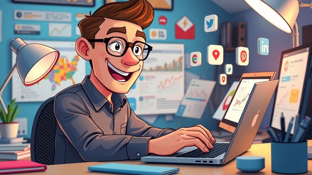 content marketing analytics: blogger reviewing affiliate traffic spikes from social media posts