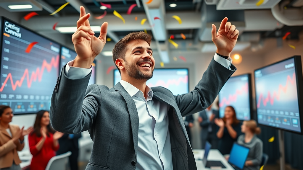performance marketing models real-world campaign results and team celebration
