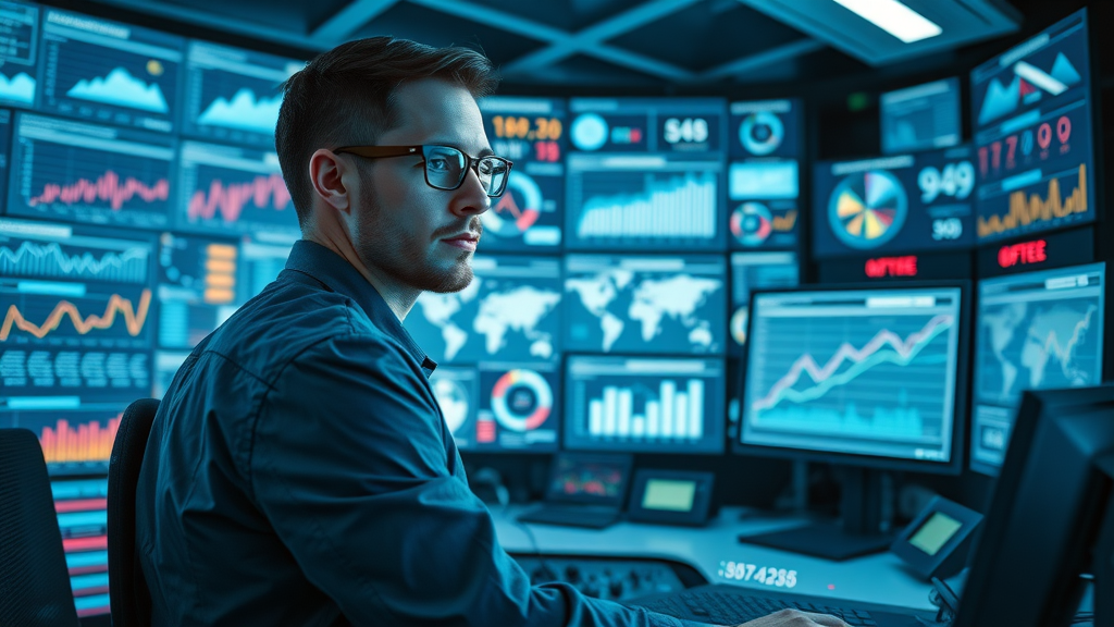 marketer managing paid ads with real-time analytics dashboards for affiliate marketing strategies