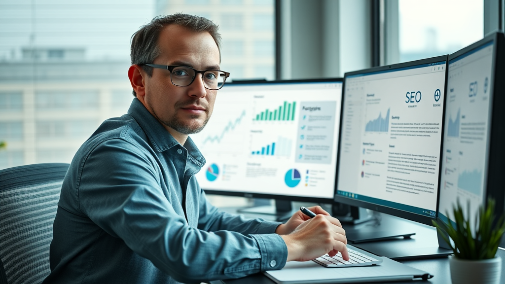 seo-optimized blog post writing with affiliate links and analytics