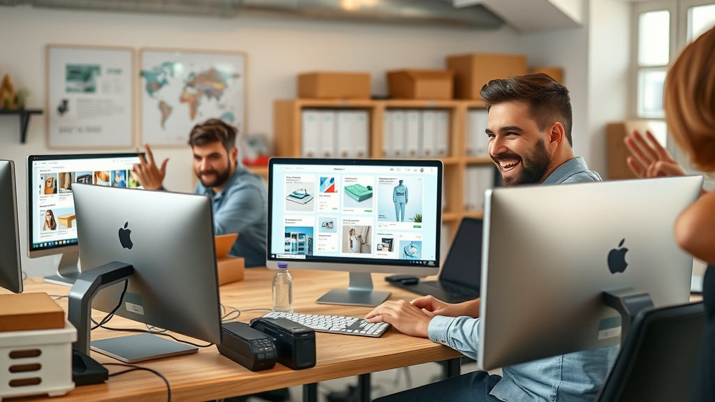Ecommerce business entrepreneurs dropshipping print-on-demand marketplaces online marketing business models