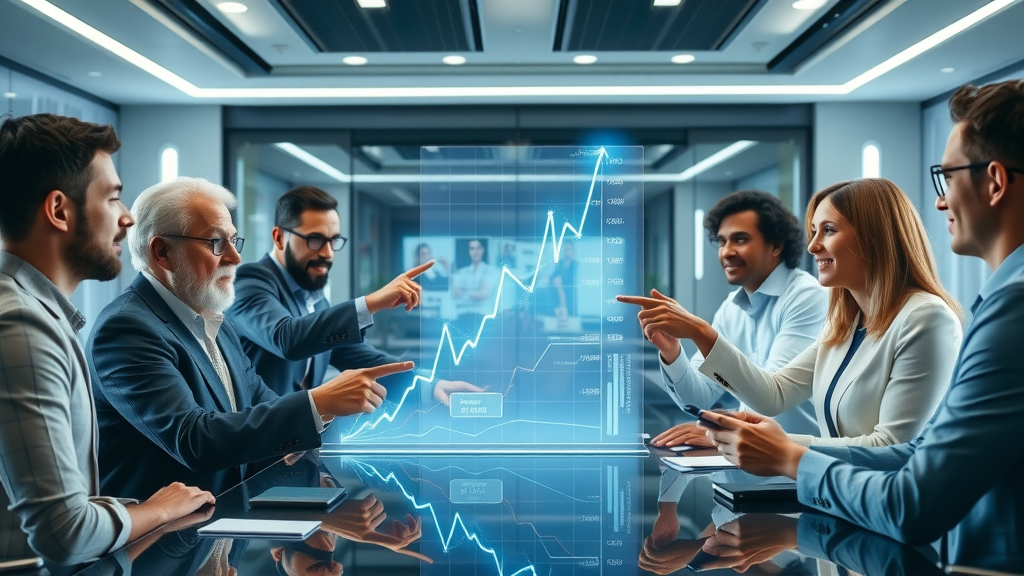 dynamic digital chart depicting affiliate marketing program growth and influencer impact