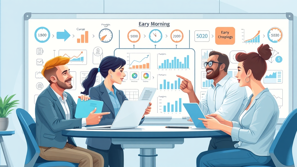 Marketers planning affiliate marketing strategies, analyzing digital channels